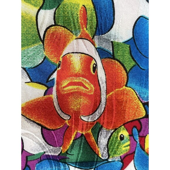 Men’s Set Of 3 Novelty Ties Bright Colors Butterflies Fish Chickens - Picture 10 of 16